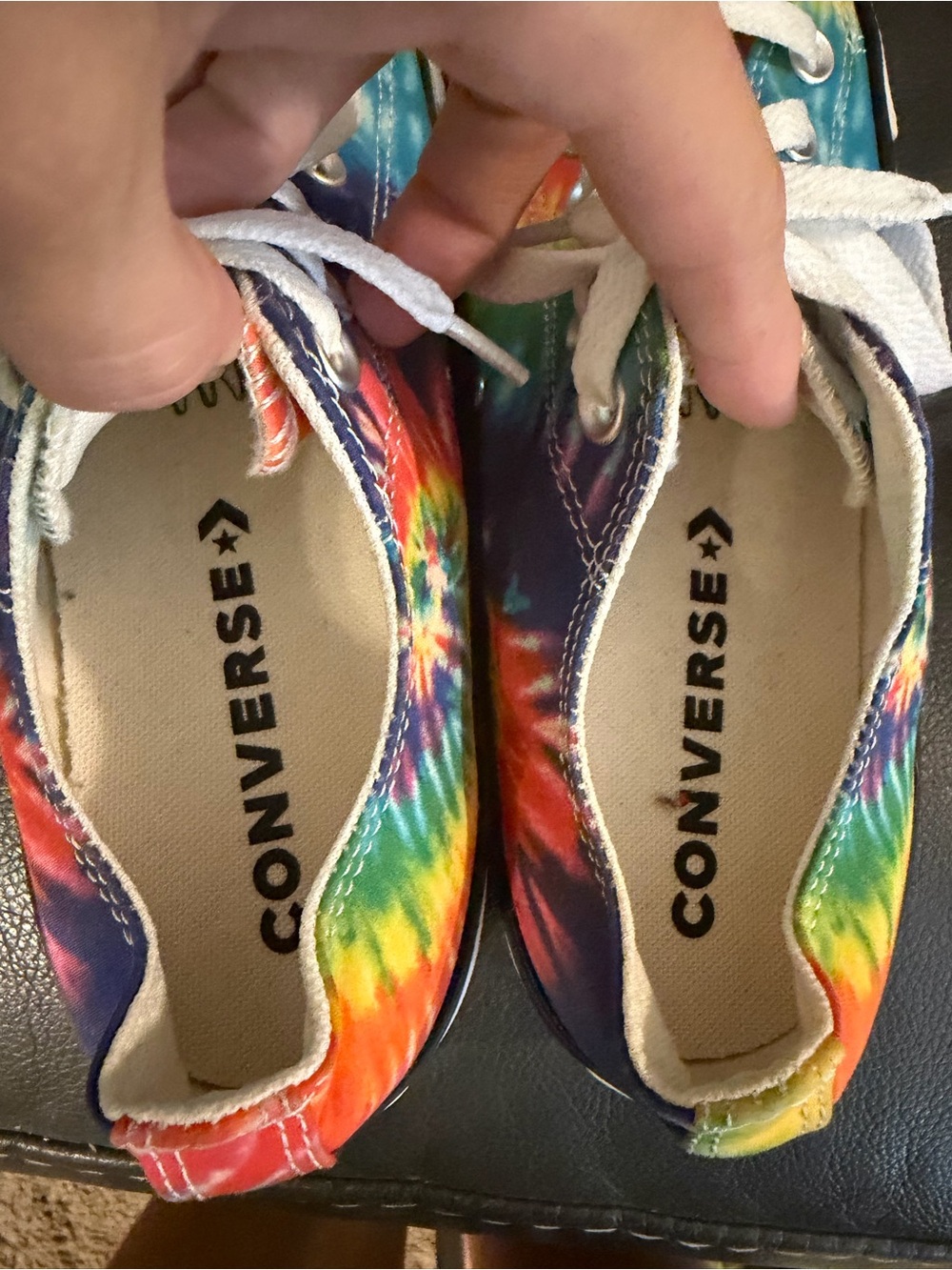 Converse Tie-Dye Rainbow Low Top Sneakers - Picture 6 of 7